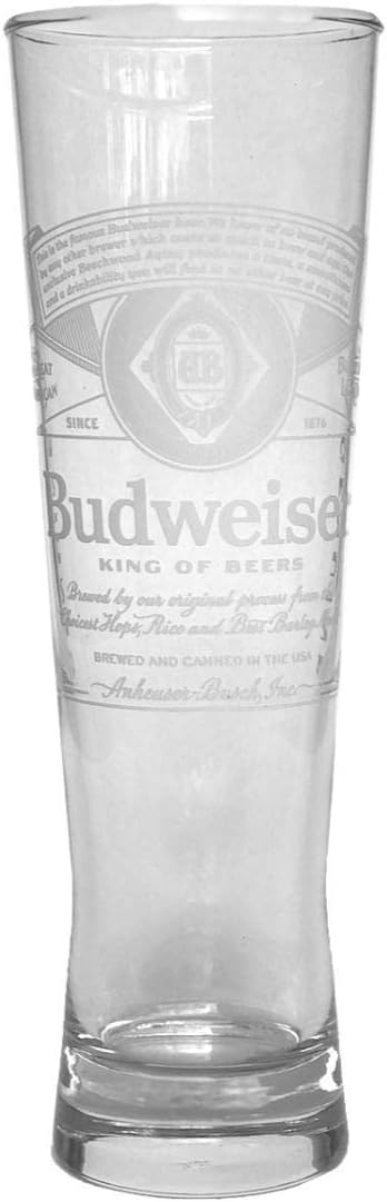 Glass Budwesier Cup
