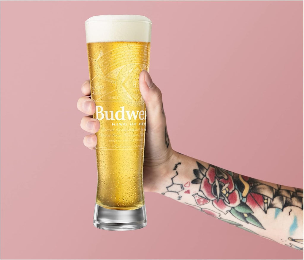 Glass Budwesier Cup